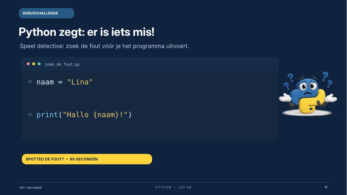 Dia 11 van les 6